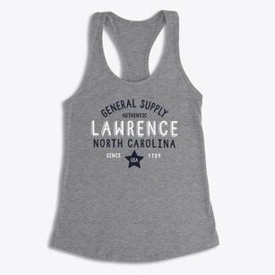 Lawrence North Carolina General Supply Women's Racerback Tank