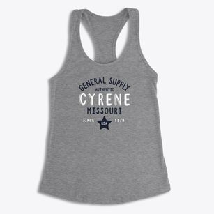 Cyrene Missouri General Supply Women's Racerback Tank