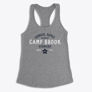 Camp Brook Vermont General Supply Women's Racerback Tank