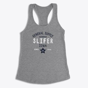 Slifer Iowa General Supply Women's Racerback Tank