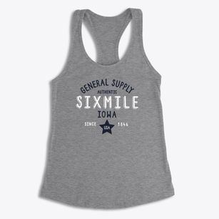 Sixmile Iowa General Supply Women's Racerback Tank