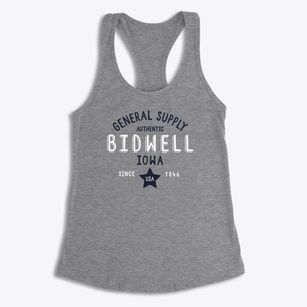 Bidwell Iowa General Supply Women's Racerback Tank