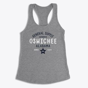 Oswichee Alabama General Supply Women's Racerback Tank
