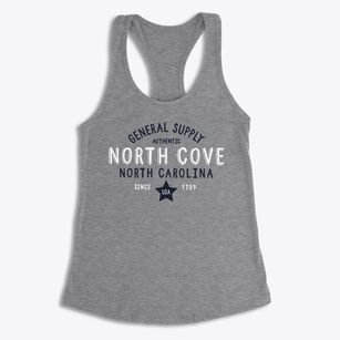 North Cove North Carolina General Supply Women's Racerback Tank