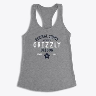 Grizzly Oregon General Supply Women's Racerback Tank