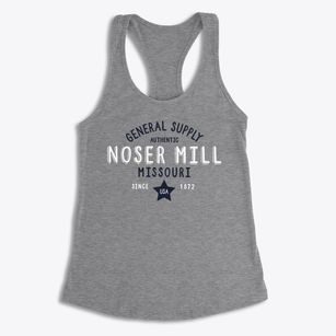 Noser Mill Missouri General Supply Women's Racerback Tank