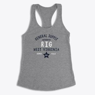 Rig West Virginia General Supply Women's Racerback Tank
