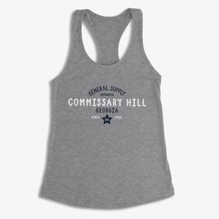 Commissary Hill Georgia General Supply Women's Racerback Tank
