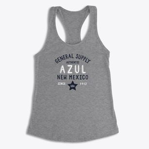 Azul New Mexico General Supply Women's Racerback Tank