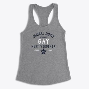 Gay West Virginia General Supply Women's Racerback Tank