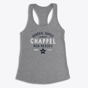 Chappel New Mexico General Supply Women's Racerback Tank