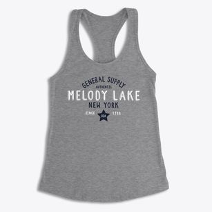 Melody Lake New York General Supply Women's Racerback Tank