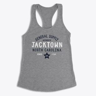 Jacktown North Carolina General Supply Women's Racerback Tank