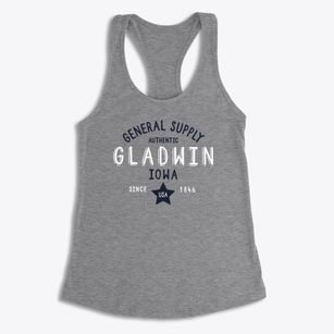 Gladwin Iowa General Supply Women's Racerback Tank