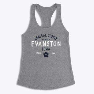 Evanston Iowa General Supply Women's Racerback Tank
