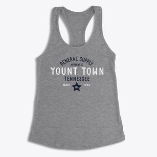 Yount Town Tennessee General Supply Women's Racerback Tank