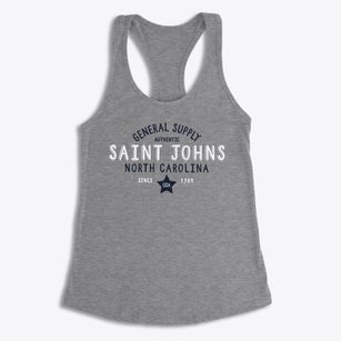 Saint Johns North Carolina General Supply Women's Racerback Tank