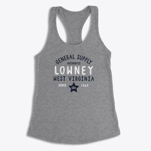 Lowney West Virginia General Supply Women's Racerback Tank