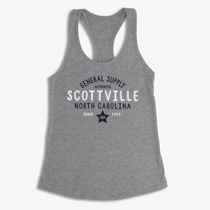 Scottville North Carolina General Supply Women's Racerback Tank
