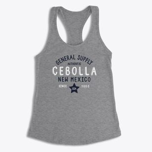 Cebolla New Mexico General Supply Women's Racerback Tank