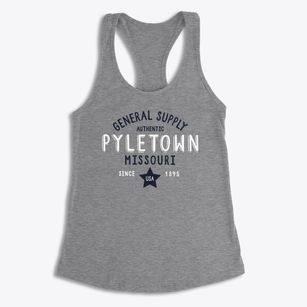 Pyletown Missouri General Supply Women's Racerback Tank