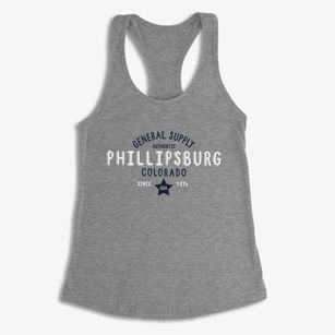 Phillipsburg Colorado General Supply Women's Racerback Tank