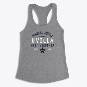 Uvilla West Virginia General Supply Women's Racerback Tank
