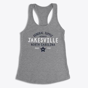 Jakesville North Carolina General Supply Women's Racerback Tank