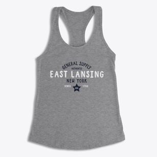 East Lansing New York General Supply Women's Racerback Tank