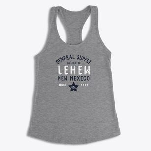 Lehew New Mexico General Supply Women's Racerback Tank