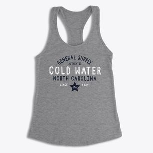 Cold Water North Carolina General Supply Women's Racerback Tank