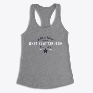 West Plattsburgh New York General Supply Women's Racerback Tank