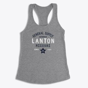 Lanton Missouri General Supply Women's Racerback Tank