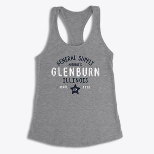 Glenburn Illinois General Supply Women's Racerback Tank