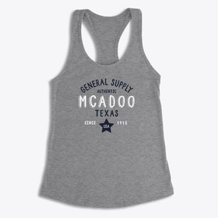 Mcadoo Texas General Supply Women's Racerback Tank