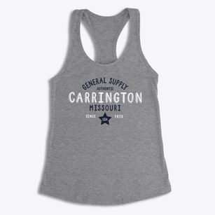 Carrington Missouri General Supply Women's Racerback Tank