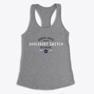 Saulsbury Switch Delaware General Supply Women's Racerback Tank