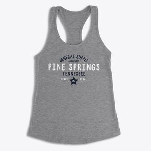 Pine Springs Tennessee General Supply Women's Racerback Tank