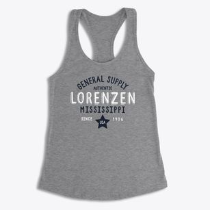 Lorenzen Mississippi General Supply Women's Racerback Tank