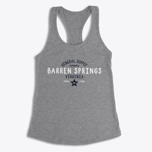 Barren Springs Virginia General Supply Women's Racerback Tank