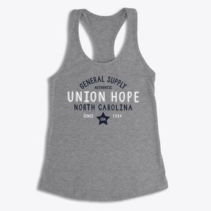 Union Hope North Carolina General Supply Women's Racerback Tank
