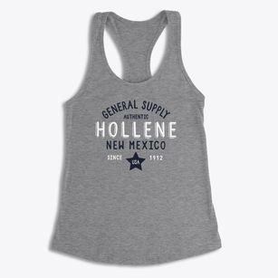 Hollene New Mexico General Supply Women's Racerback Tank