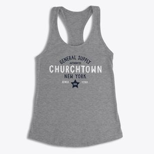 Churchtown New York General Supply Women's Racerback Tank