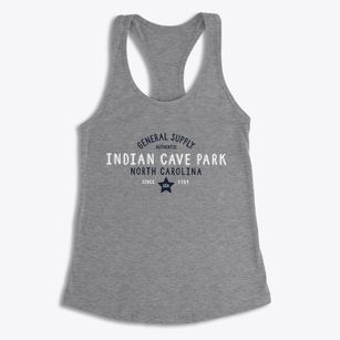 Indian Cave Park North Carolina General Supply Women's Racerback Tank