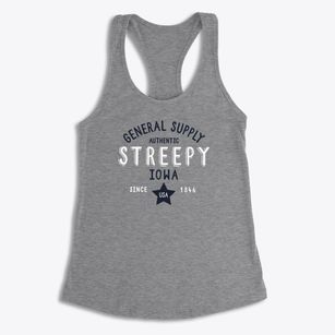 Streepy Iowa General Supply Women's Racerback Tank