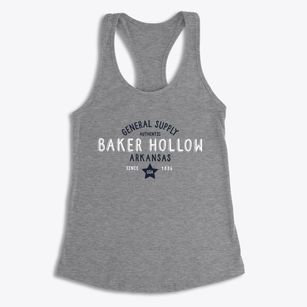 Baker Hollow Arkansas General Supply Women's Racerback Tank
