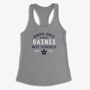 Gaines West Virginia General Supply Women's Racerback Tank