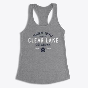 Clear Lake Oklahoma General Supply Women's Racerback Tank