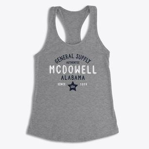 Mcdowell Alabama General Supply Women's Racerback Tank