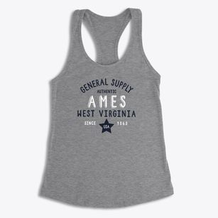 Ames West Virginia General Supply Women's Racerback Tank